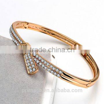 Zip Design Zircon Gold Plated Bracelets & Bangles for Women Top Quality Jewelry photo-2
