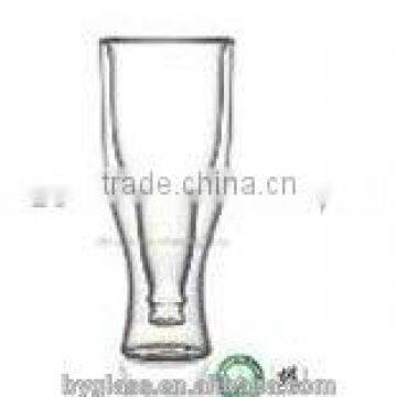 350ml crystal borosilicate double wall glasstea cup