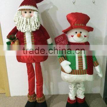 Large standing snowman & santa claus outdoor christmas decoration