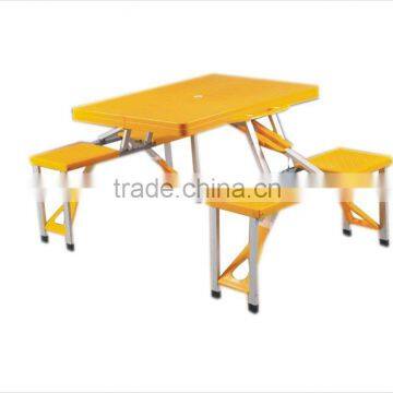 yellow dining table and chair folding table