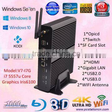 wake on lan dual core i7 computer wifi bluetooth win10 all in one opticd usb3.0 sf card reader hd ports dc12v htpc