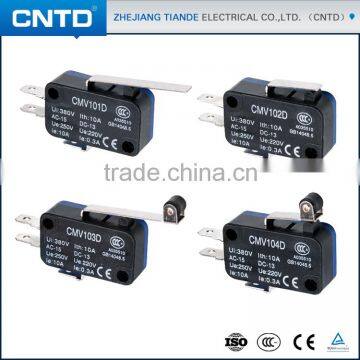 CNTD Good Quality 10A 250V Short Pulley kw4a(s) 10t85 Micro Switch with CE (CMV-104D)