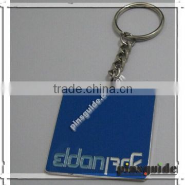 Promotion Square Metal Keychain With Logo