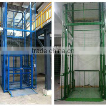 guide rail elevator / Cargo Hydraulic Rail-type lift /platform guide rail lift platform