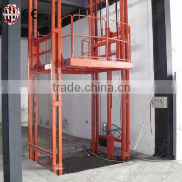 12tons 5m/cargo lifting machine/lead rail lifting platform/hydraulic guide rail lift