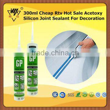 300ml Cheap Rtv Hot Sale Acetoxy Silicon Joint Sealant For Decoration