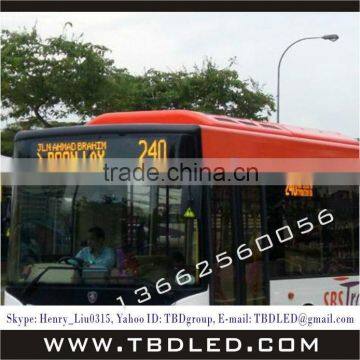 LED bud display/high brightness Led Bus display/super clear LED car display