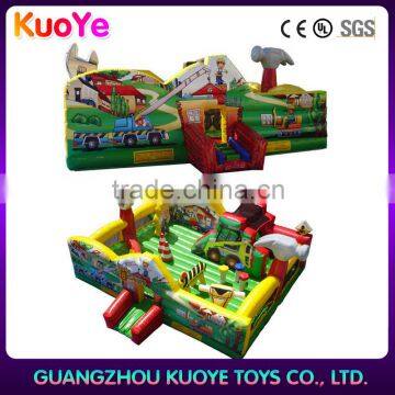 best qualittruck indoor playground trampoline park,toys game amusement park rides, land jumping slide playground,Casas de brinco