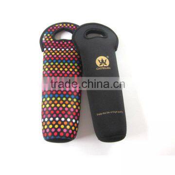 Promotional insulated neoprene wine bottle table cooler