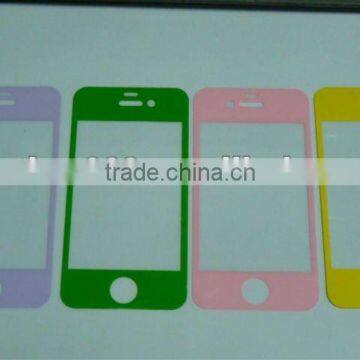 New arrive color screen protector for cell phone(colors shining matte)