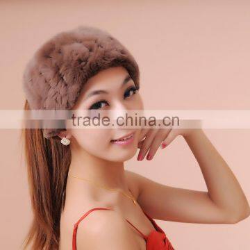 Real rex rabbit fur neck/head band in hot fashion