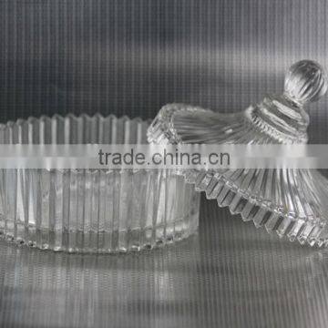 Scented Soy Candles in Crystal Container with Lid