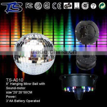 2016 New design Big size Really Glass mirror ball with metal motor in good quality