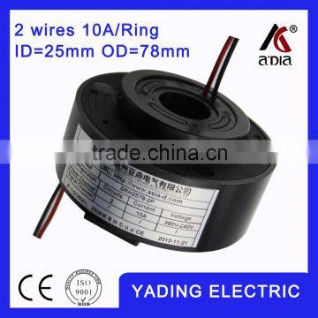 SRH 2578-2p alternator slip ring ID20mm. OD78mm. 2Wires, 10A/per wire