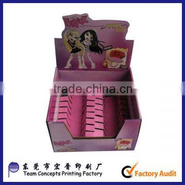 cardboard counter display boxes for girls' rings made in China