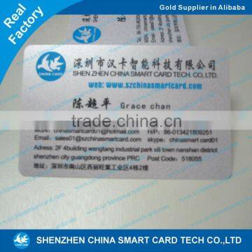 Common PVC Material Double sides business card print