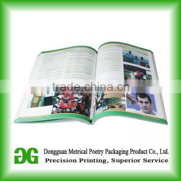  China supplier high quality custom softcover binding colour printing booklet maker