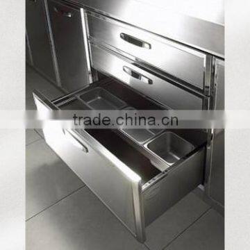 cutomized stainless steel kitchen cabinet design