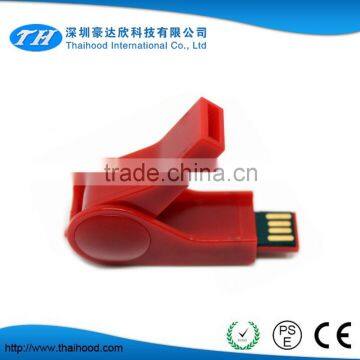 whistle shape plastic mini usb flash drives with free logo printing
