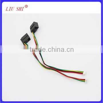 RJ11 6P4C female modular plug to 4pin wire harness, telephone cable