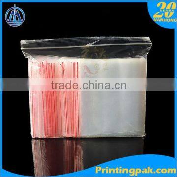 Custom Resealable High Quality Zipper Plastic Bag / Transparent PE Packing Bag photo-3