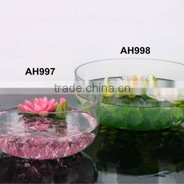 Clear Glass fish bowl vases& glass cups manufactures in guangzhou