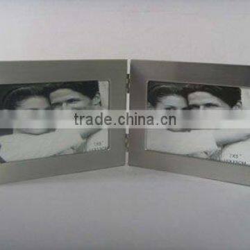 Foldable double Aluminum Photo frames