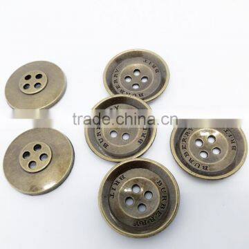 customized 4 hole painted metal button