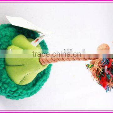 2013 plush pet treat toy with rope