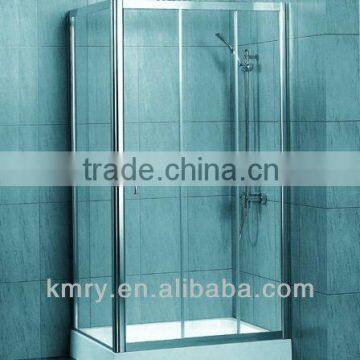 Aluminum Frame Rectangle Two Panle Sliding shower Doors(KT4001)