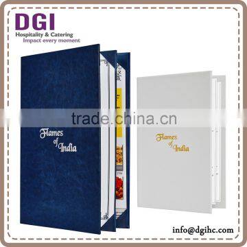 real leather real leather menu book Hong Kong supplies provided high quality A4 size menu inserts