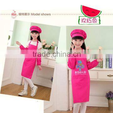 2016 Nonwoven disposable cute kids apron and chef hat