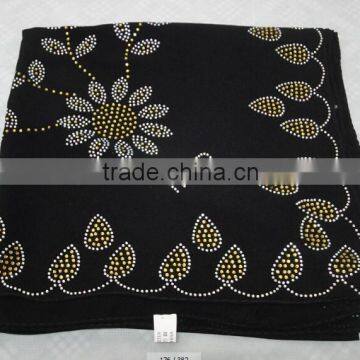 S049 Lastest Muslim Square Scarf With Rhinestones photo-6
