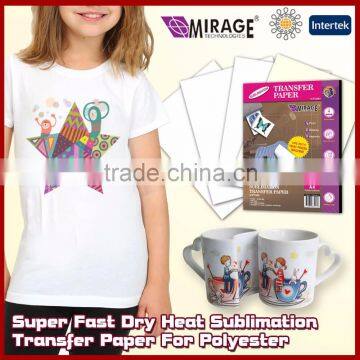 Super Fast Dry Heat Sublimation Transfer Paper For Polyester