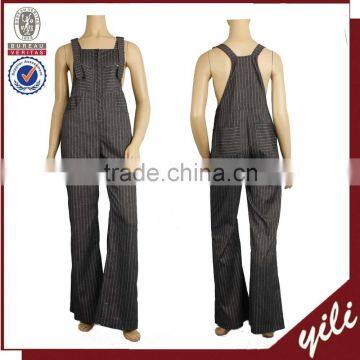 2016 A/W spaghetti stripe one piece cut out jumpsuit designer jumpsuit women