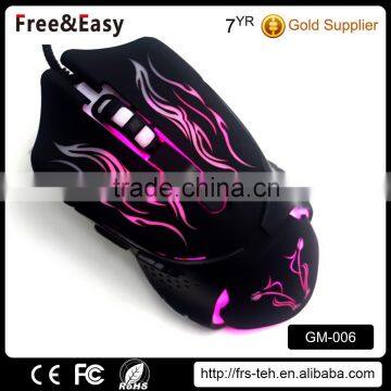 6D Laser carving cool design Optical Wired Gaming Mouse