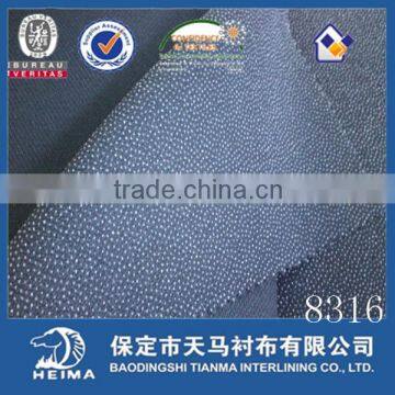 woven interlining fusing interlining fabric 8316 for suits&jackets