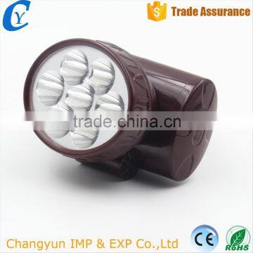 7 LED Bright Light Flashlight Energy Saving Plastic Body Rechargeable Headlamp photo-2