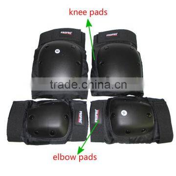 Snowboarding, Skiing,Motor Cycling Rider Knee protective pads Rivets PE with Stainless Steel shell Knee and Elbow Guard Pads