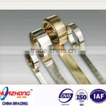 Amorphous copper brazing strip based in nickel manufacturing