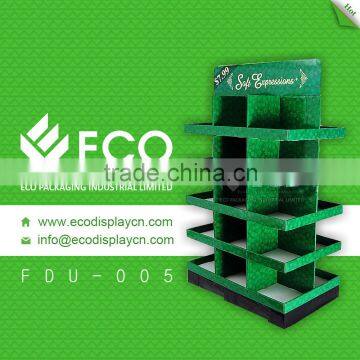 Retail Supermarket Portable T-Shirt Cardboard Floor Display Stands