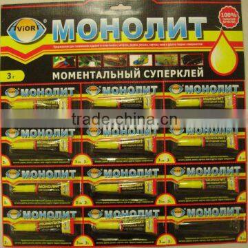 Super Glue 3g for Plastic/rubber/glass/metal/wood