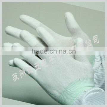 PU Top fip Knitted Nylon Working Gloves