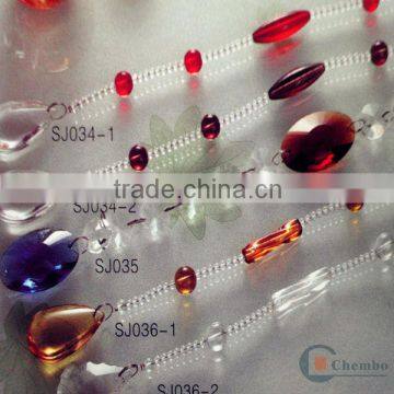 Cheap glass beaded for fancy bead curtain window curtain