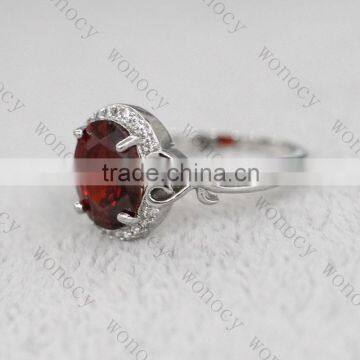 316L Stainless Steel High Quality Polished Infinity Love Crystal Wedding Ring Jewelry photo-3