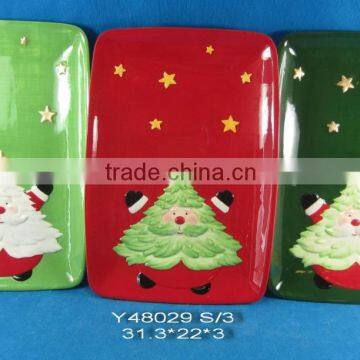 Santa plates