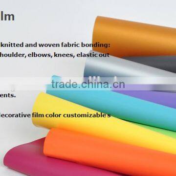 Solid Color Overlay Film for fabric bonding