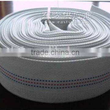 Low price PU/PVC lined fire water/foam hose reel with coupling and nozzle in fire hose reel hydrant cabinet for fire fighting