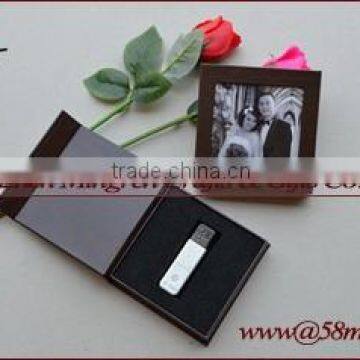 Empty Elegent USB Gift Storage Packaging Box Photo Frame