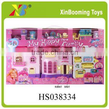 2015 Fashion Lovely Pretty Plasitc Villa Toys with Music